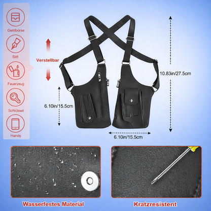 Anti-Diebstahl Brust- & Achseltasche