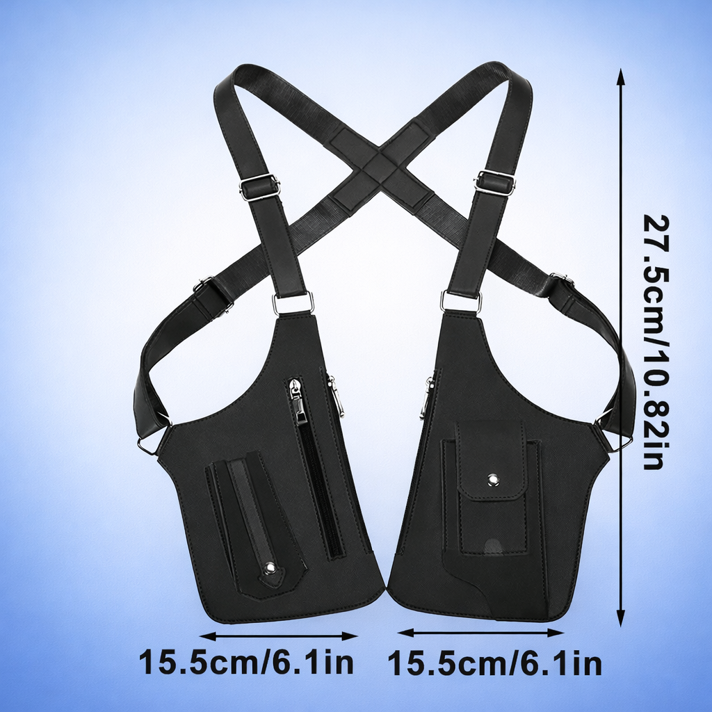 Anti-Diebstahl Brust- & Achseltasche